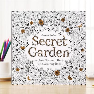 China Coloring Book New Arrival 96 Pages Coloring Book Printing Designs; Relaxing Coloring Book, Garden Designs Secret for sale