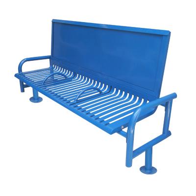 China Modern Commercial Outdoor Garden Outdoor Bench Furniture Laser Cutting Area Street Advertising Public Park Bench for sale