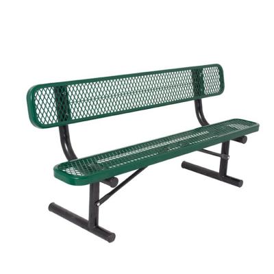 China Modern Hot Dip Galvanized Commercial Bench 170 Cm 180cm 200cm Park Outdoor Metal Expanded Garden Bench Along for sale