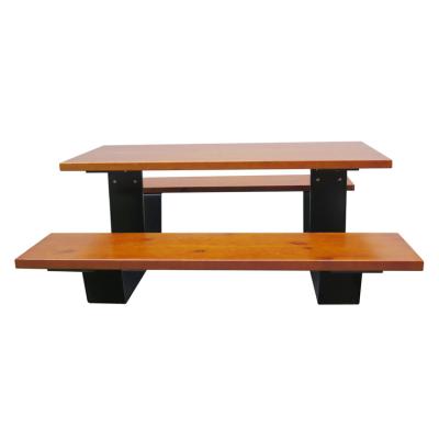 China Modern Outdoor Camping Table Furniture, Coffee Table Used For Restaurant, Patio Garden Furniture Picnic Table Wooden Bench for sale