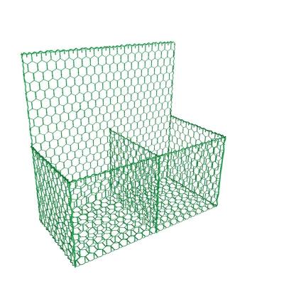 China 2mx1mx0.5m Hexagonal Hole Galvanized Weave Gabion Boxes Protection Netting Gabion Basket Stone Cage for sale