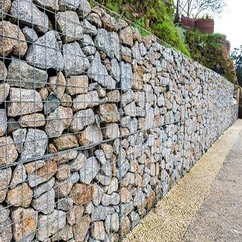 China Anping factory welded gabion retaining walls blocks 200x100x50 welded gabion box gabion basket stone cage garden fence price for sale