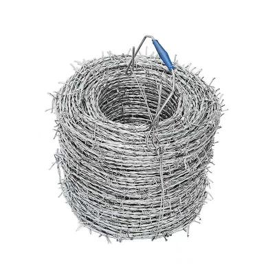 China Protecting Mesh 500m Electric Hot Dipped Galvanized Barbed Wire with Electro Galvanized for sale