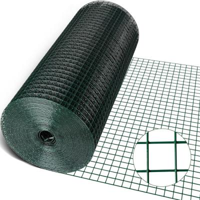 China 10 Gauge Powder Anti Climbing Fence Iron Wire Mesh Pvc Coated Welded Mesh Rolls Durable for sale