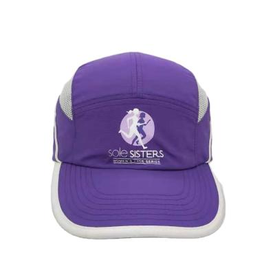 China breathable & Custom Cheap MOQ Waterproof LOW Printed Purple Sports Caps Adjustable Women Ladies Waterproof Running Golf Sports Hats for sale