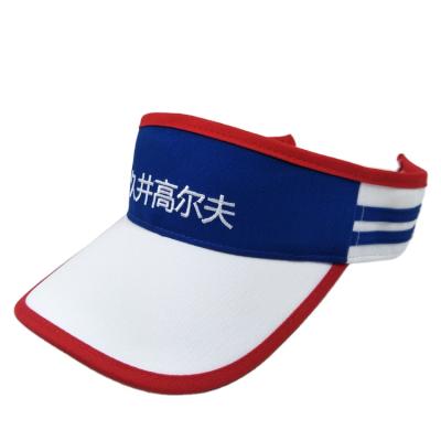 China Custom Factory Character Embroidery White Outdoor Sun Visors Logo Classic Hats and Caps for sale