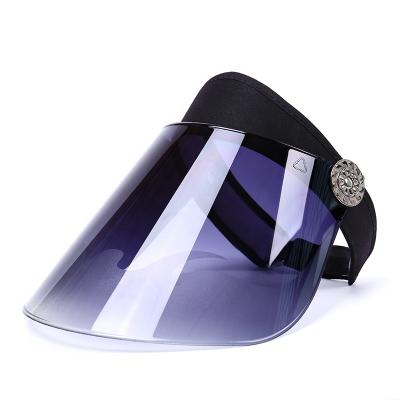 China New character wholesales high quality UV protection sun visor hat cap PVC plastic sun visor for sale