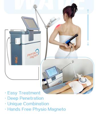 China ESWT Shockwave Combine EMTT Magneto Physiotherapy Machine With Water Cooling System for sale