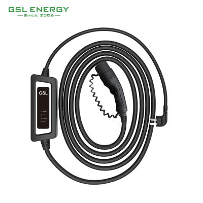 China GSL Cuurent Adjustable Level 2 EV Charger Portable Type 16A 32A - 2 Type 1 GBT Portable AC Ev Charger TM-C016A-EU for sale