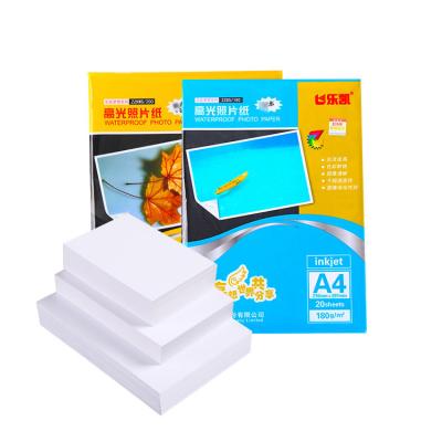 China Fast Dry A4 Size Waterproof Inkjet 260gsm 6x4 90g Semi A3 High Glossy Photo Paper for sale