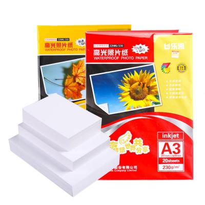 China Fast dry inkjet 115g A3 A2 A3plus 115gsm ultra 3d Lucky Glossy Photo Paper for sale