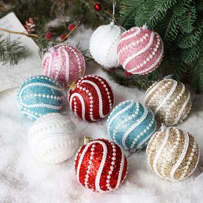 China Christamas Home Decoration 8cm Christmas Tree Decorations Colored ball  Decorative  Ornament Ball Foam Balls for sale