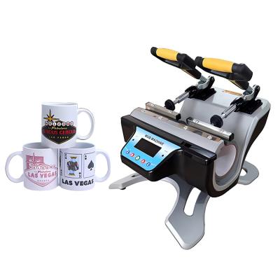 China High Efficiency Custom Logo Coffee Cup Printing Machine Double Station Mug Sublimation Heat Press Transfer Machine For Mugs for sale