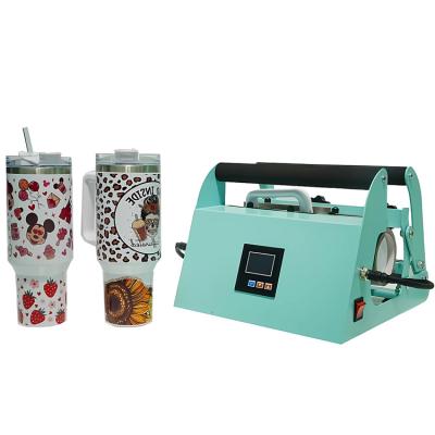 China Personalized Custom Hot Sale Multifunctional Full Printing 40Oz Mug Tumbler Sublimation Heat Press Machine for sale