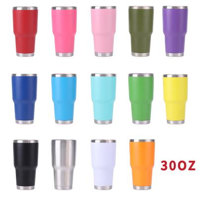 China Sustainable Factory Wholesale Insulated Vacuum Water Bottle Coffee Cup 30 OZ Stainless Steel Ye Tumblers Cups With Lids for sale