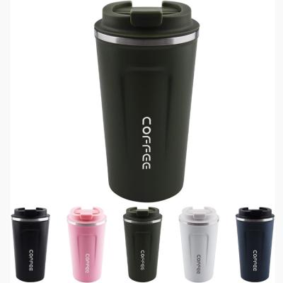 China Sustainable Bpa Free Reusable Stainless Steel Tumbler Insulated Thermal Travel Coffee Mug With A Leak Proof Lid for sale