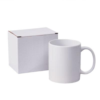 China Sustainable Manufacturer Wholesale Coffee Cup Product Ceramic Coffee Mug 11OZ White Sublimation Blanc Mug for sale