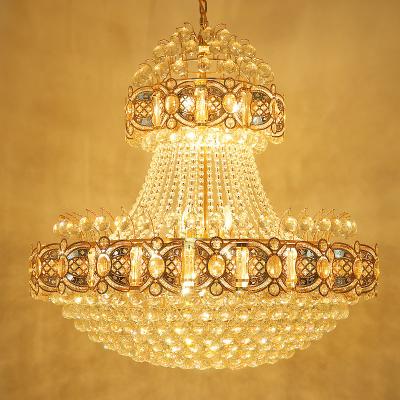 China Luxury Decorative High End Crystal Chandelier K9 Crystal Chandelier LED Pendant Light for sale