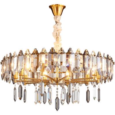 China luxury modern luxury k9 crystal chandelier for living room for sale