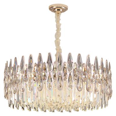 China Modern Metal Wholesale Customization Gold Ceiling Lamp Crystal Chandelier For Living Room for sale