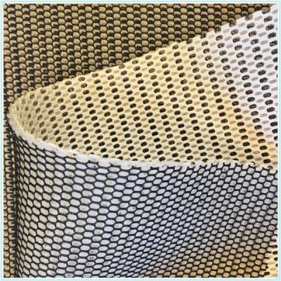 China Breathable White And Black Color Of Nylon , Polyamide Mesh Fabric For Seating Mattress for sale