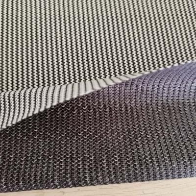 China Hot Selling Tear-Resistant Cheap Price Color Stripe Double Mesh Knitted Fabric Mesh Fabric for sale