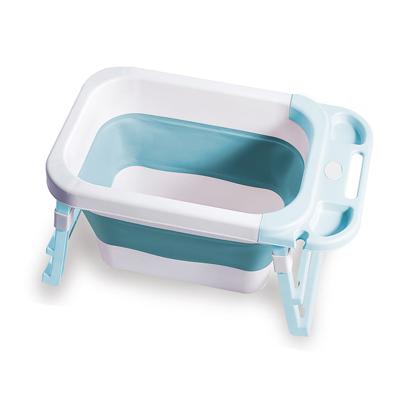 China Eco-friendly Baby Bathtub Newborn Baby Bath Tub Folding Plastic Luxury Baby Bath Tub For Infant for sale