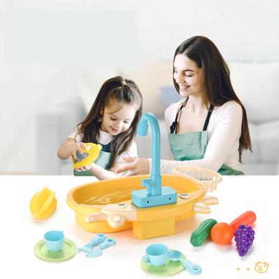 China Plastic Dishwashing Machine New Arrival Pretend Dishwashing Machine For Kids Play Kitchen Plastic Dishwasher With EN71 for sale