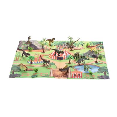 China Dinosaur toys with map juguetes non-toxic dinosaur world for world map toy dinosaur toys kids with mat for sale