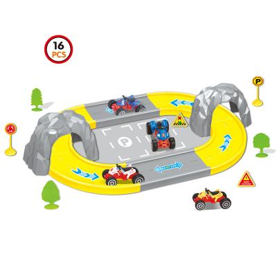 China Track Play Set New Arrivals Garage Playset For Assembling Toy Car Race Track With Cars for sale