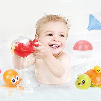 China Non-Toxic Bath Toy Squirt Water Sea Fish Bath Toy For Kids Water Play Toys For Pool Bath Toys for sale