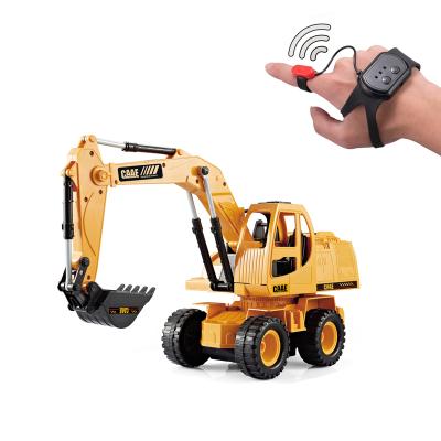 China Hobby high quality rc hydraulic rc excavator 6 ch for RC toys 2.4ghz metal rc excavator for sale for sale