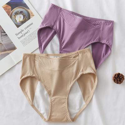 China Factory Wholesale Breathable Cheap Period Panties 3 Layer Absorbent Period Panties 2021 Colorful Cotton Period Panties for sale