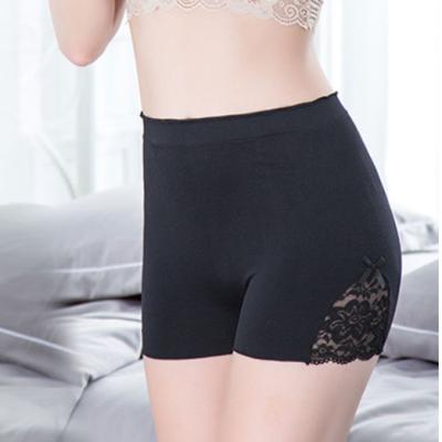 China Breathable High Quality Summer Lace Knitting Plain Dyed Safety Pants Hot Selling Medium Waist Women Panties for sale