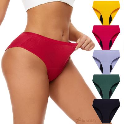 China Wholesale Women Cotton QUICK DRY Factory Girls Underwear Leakproof Briefs 4 Layer Ladies Period Panties Seamless for sale