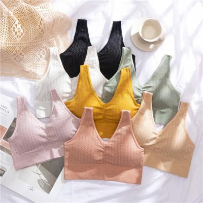 China Tube Tops Factory Wholesale Antibacterial Women Wireless Bra Comfortable And Breathable High Quality Seamless Tops for sale