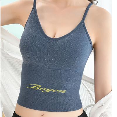 China Factory New Design Breathable Strap Women Yoga Bra Breathable Plasticity Sports Wear For Women for sale