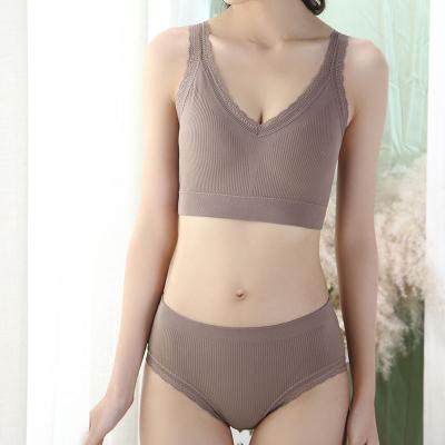 China Factory wholesale concise seamless tube tops and panties multi quality super women color bra and panty seamless set for sale