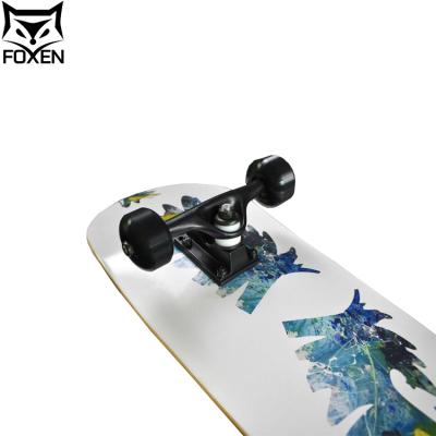 China Can Be Cut Different Shape China Manufacturer Full 31.5 Inch Double Rocker Skateboard Four Wheels Silent for sale