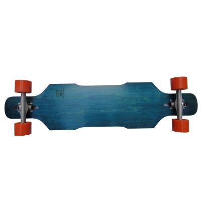 China New Professional Canadian 8 Ply Slant Board Maple Top and Bottom Dye with Blue Color Slant Skateboard Longboards for sale