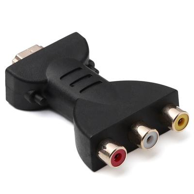 China Male to Female 720P/1080p HDMI-compatible Male 3 to Female Composite RCA AV Video Adapter Audio Converter for TV/HDTV/DVD/Projector/Home Theate for sale