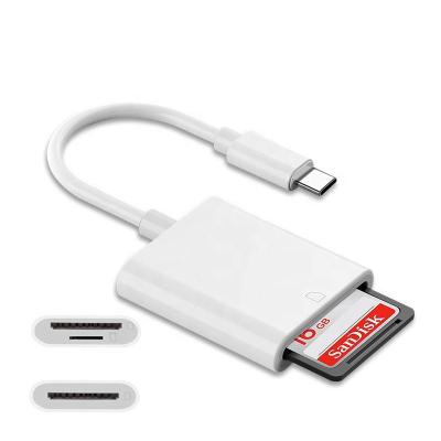 China Card Adapter USB 3.1 Type C to SD Card Camera Reader OTG Adapter Cable for Ipad Pro Phone Samsung Huawei for sale