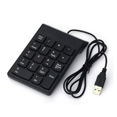 China MINI Number Pad Wireless USB Wired Mini Keyboard Keypad 18 Numeric Keys for PC Pro Laptop Computer Numpad Digital Desktop Keyboard for sale