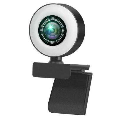 China CD Production / Email Animation (MPEG-1 Video Capture) Full HD Video Webcam 1080P 2K 4K 8K Web Camera For PC Computer Laptop USB Webcam with Microphone and Ring Light Web Camara Webcamera for sale