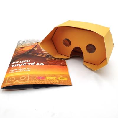 China Play / One Art Stage Watching Game 3D Foldable Portable Glasses / Movies Vr Cardboard Custom Auto Cheap Cardboard 3D Google Map for sale