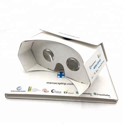 China Play / watching 3D game / movies branded vr flat fold google cardboard folding vr headsets for sale