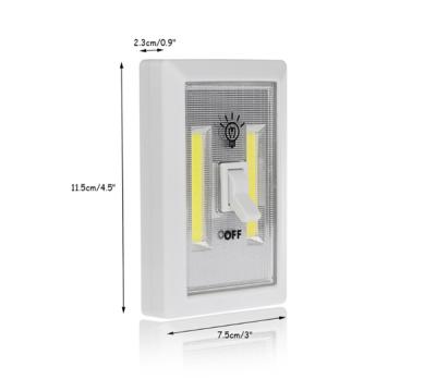 China Easy Installation for Baby Nursery, Hallways, Bedrooms, Cabinet 4*AAA Battery 2W 140LM ​​LED Wall Switch Battery Operated Light for sale