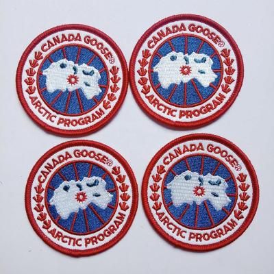 China Sustainable Embroidered Patches Badges Customized Custom Embroidery Patches For Apparel for sale