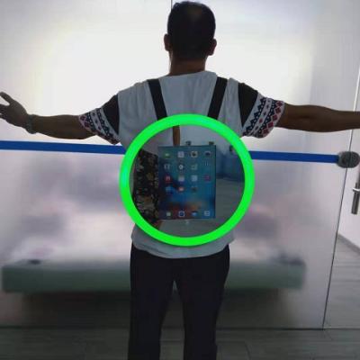 China Selfie back packed light box, advertising walking kiosk, RGB LED light box work for rechargeable batteries for sale