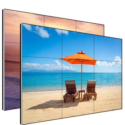 China 46 inch indoor 3x3 5.3mm DID panel led video wall price with embedded controller, wall mount rack splitter for sale